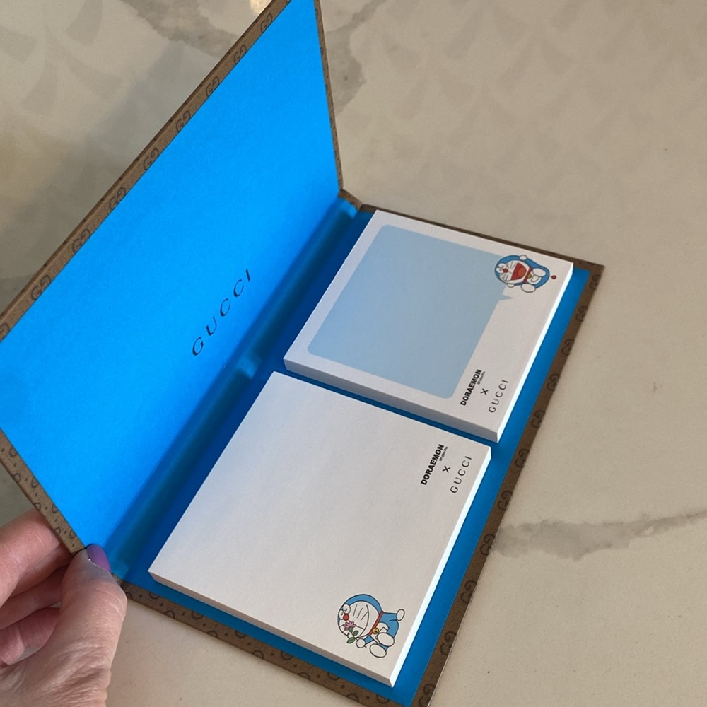 Gucci x Doraemon Hard Cover Memo pad